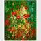 Lukisan Bunga Abstrak Berwarna-warni Tangan - Dilukis Dengan Tekstur Ukuran Atau Warna yang Disesuaikan