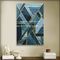 Lukisan Seni Abstrak Geometris Kontemporer Untuk Dekorasi Hotel Bintang