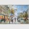 Dekorasi Rumah Buatan Tangan Paris Lukisan Cat Minyak Kanvas Lukisan Pemandangan Jalan