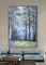 Pemandangan Abstrak Lukisan Minyak Seni Modern Untuk Ruang Tamu Lukisan Pohon Hutan