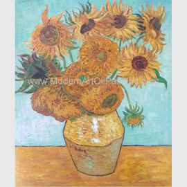 Reproduksi Minyak Van Gogh yang Dilukis dengan Tangan, Lukisan Minyak Vincent Sunflowers Still Life