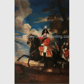 Framed People Oil Painting Lukisan Perang Napoleon Buatan Tangan 60 X 90 Cm