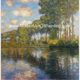Lukisan Sungai Franmed Claude Monet, Kanvas Lukisan Pemandangan Alam