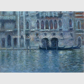 Kanvas Reproduksi Lukisan Minyak Claude Monet Palazzo Da Mula Di Dekorasi Dinding Venesia