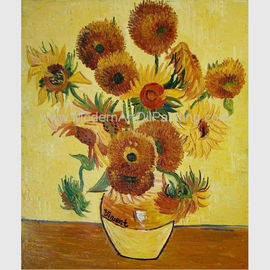 Lukisan Minyak Bunga Bunga Matahari Kontemporer Di Atas Kanvas Replika Karya Van Gogh