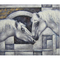Modern Kanvas Horizontal Kuda Lukisan 100% Buatan Tangan Hewan Lukisan Dekorasi Rumah Kanvas Seni untuk Pintu Masuk Kamar