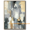 Buatan Tangan Abstrak Foil Emas Lukisan Cat Minyak Di Atas Kanvas Mewah Tebal Tekstur Seni Dinding untuk Dekorasi Ruang Tamu