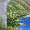 Lukisan Minyak Pisau Palet Modern, Lukisan Pemandangan Taman Bunga Minyak Tebal