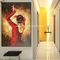 Lukisan Minyak Penari Flamenco Buatan Tangan Modern, Lukisan Kanvas Seni Dinding Abstrak