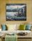 Lukisan Perahu Nelayan Kontemporer Di Laut / Lukisan Kapal Layar Cetak