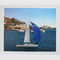 Lukisan Minyak Perahu Layar Realistis Di Atas Kanvas, Lukisan Potret Kustom Dari Foto